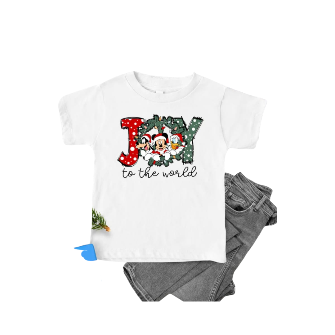 JOY TO THE WORLD CHRISTMAS KIDS T-SHIRTS