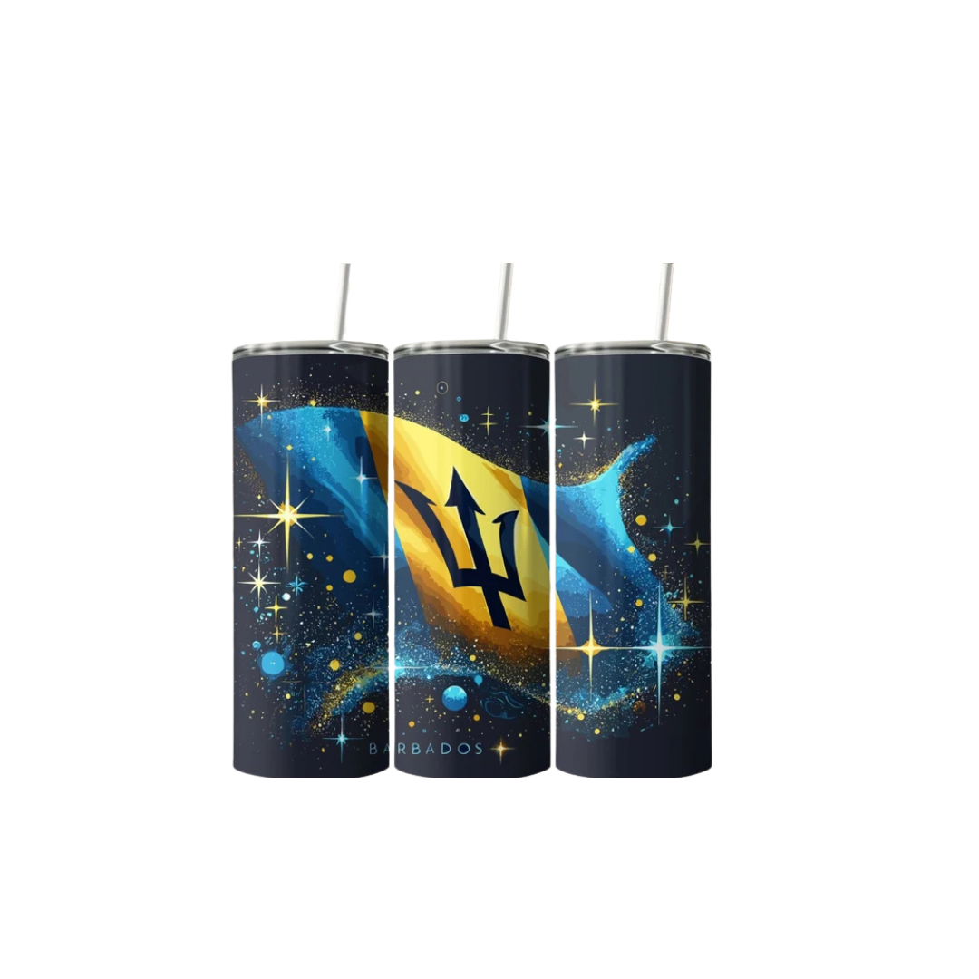 BARBADOS FLAG 20OZ TUMBLER
