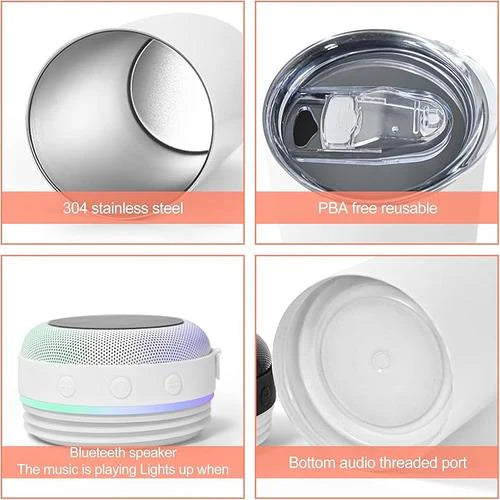 PERSONALIZED 20OZ SPEAKER TUMBLER:HYDRATION MEETS ENTERTAINMENT