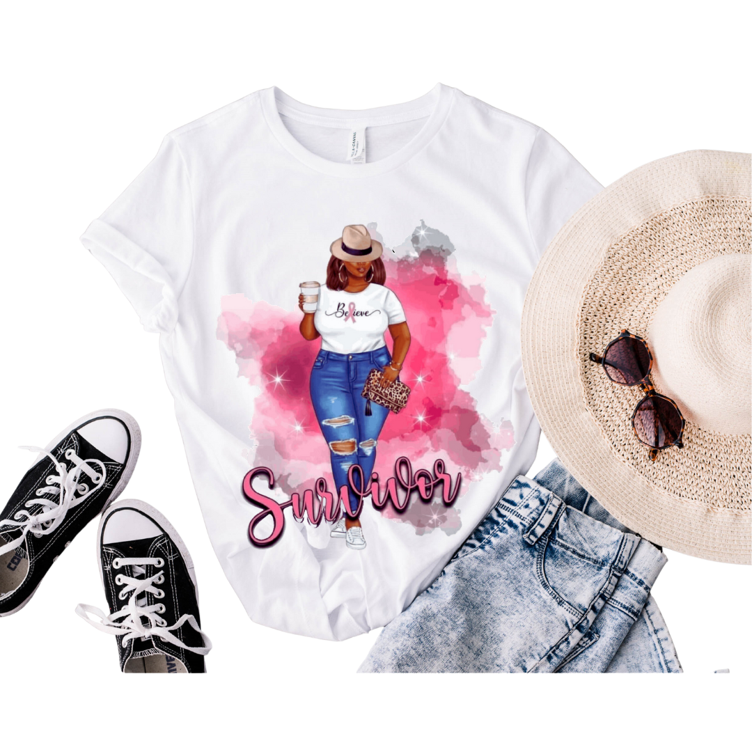 BREAST CANCER "SURVIOR" T-SHIRT