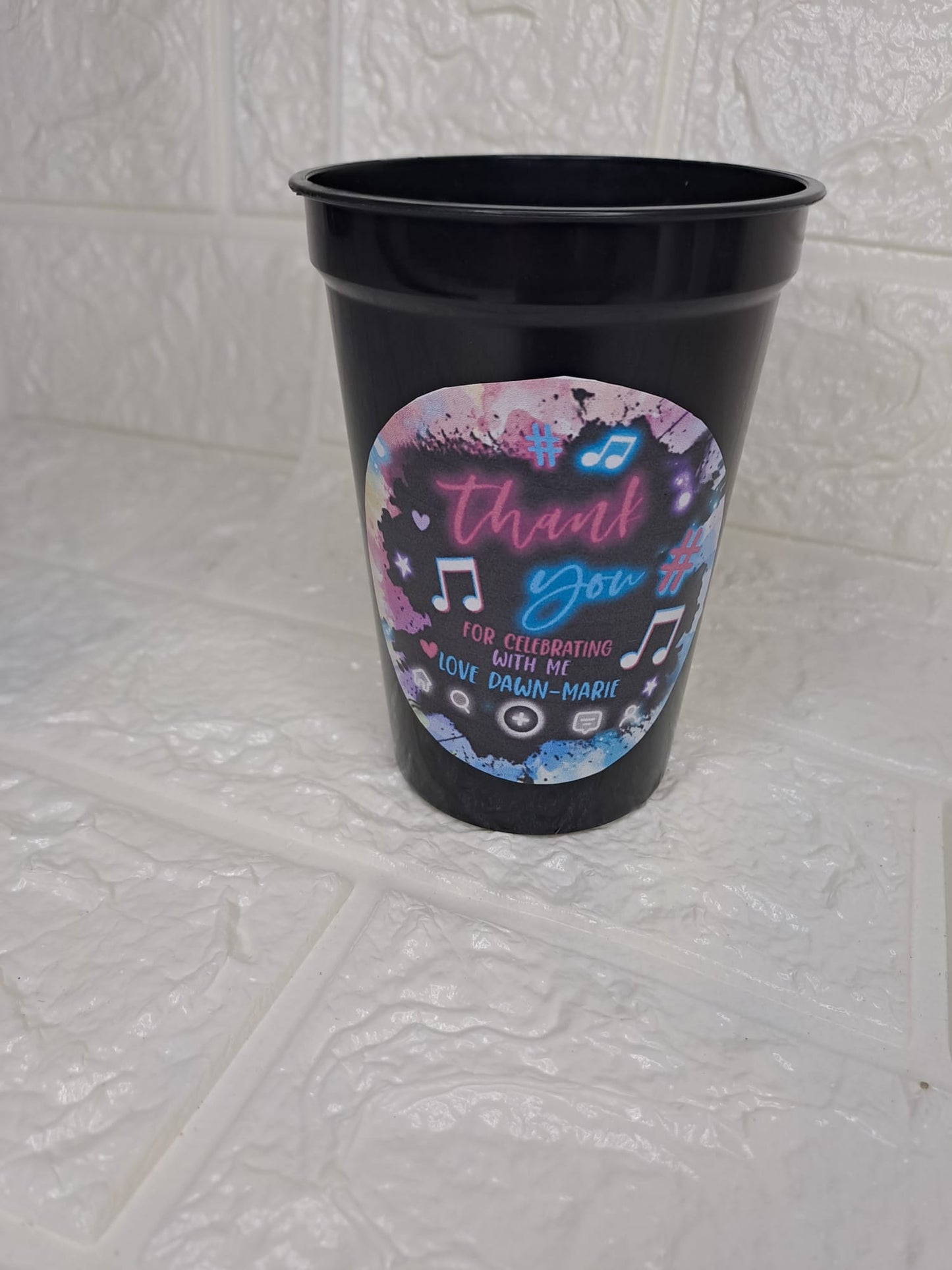 12 oz Reuseable Stadium Cups (Solid Colours)