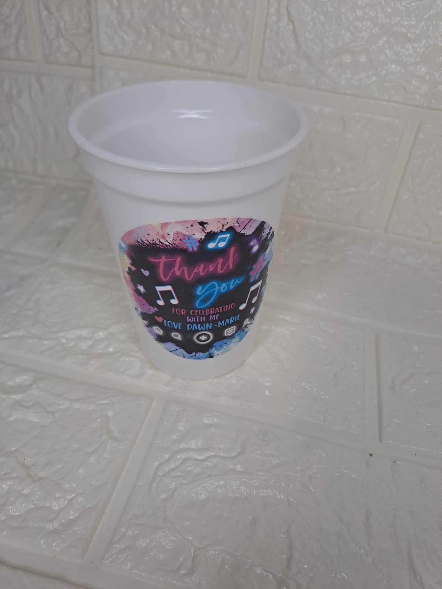 12 oz Reuseable Stadium Cups (Solid Colours)