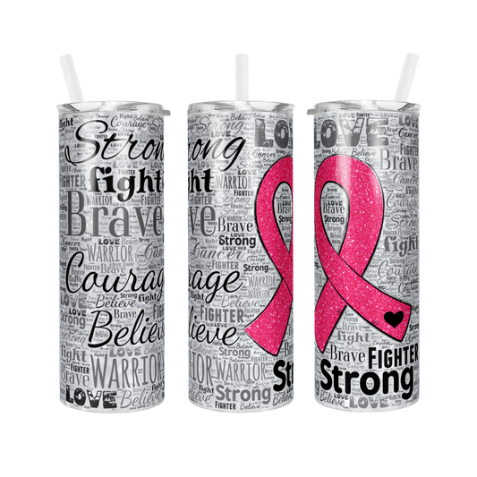 BREAST CANCER 20 OZ TUMBLER