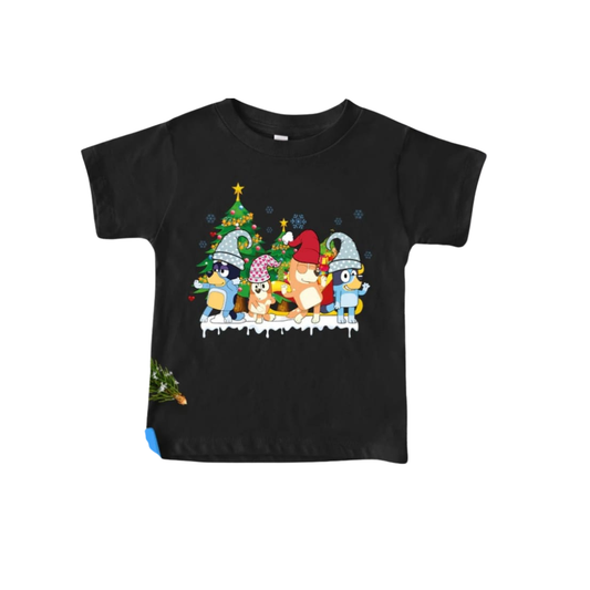BLUEY CHRISTMAS KIDS T-SHIRTS