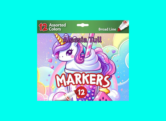 CUSTOMIZED MARKER STICKER 12  IN BOX