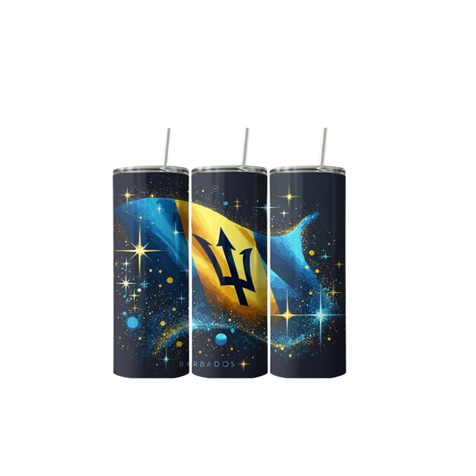 BARBADOS FLAG 20OZ TUMBLER