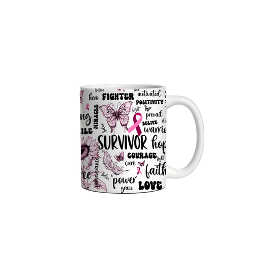BREAST CANCER 110Z MUGS