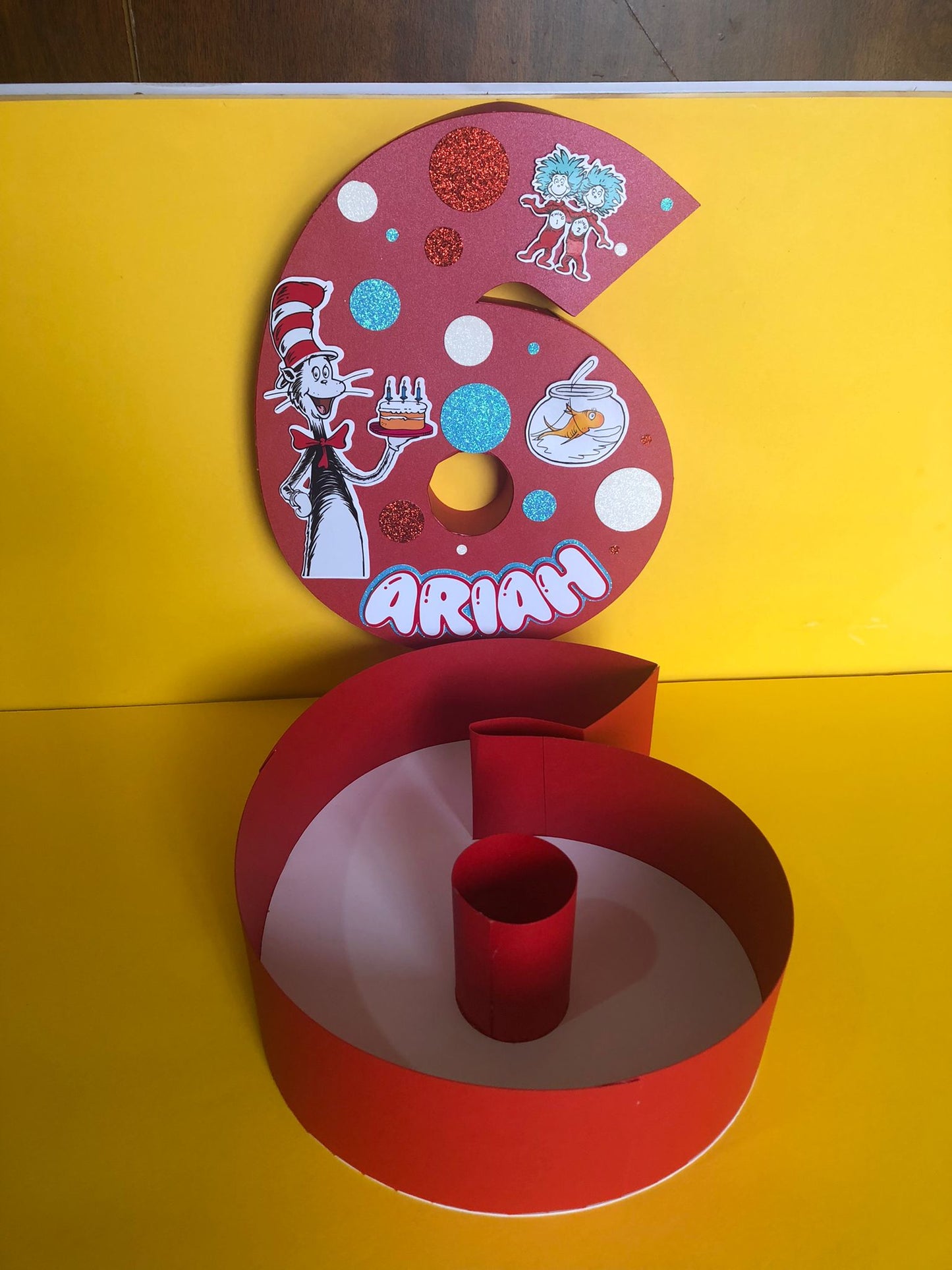 CUSTOMIZED 3D NUMBER CHARCTER TREAT BOX