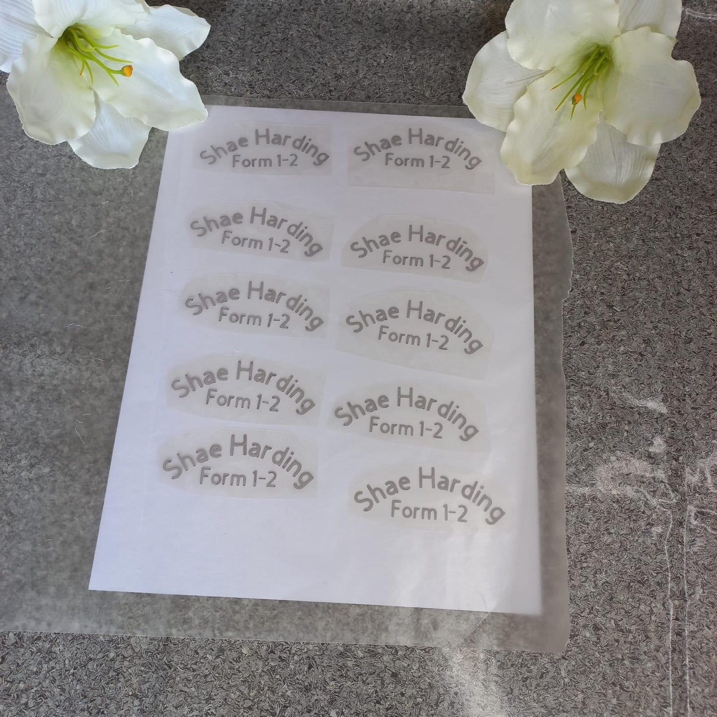 CUSTOMIZED UNIFORM LABLES